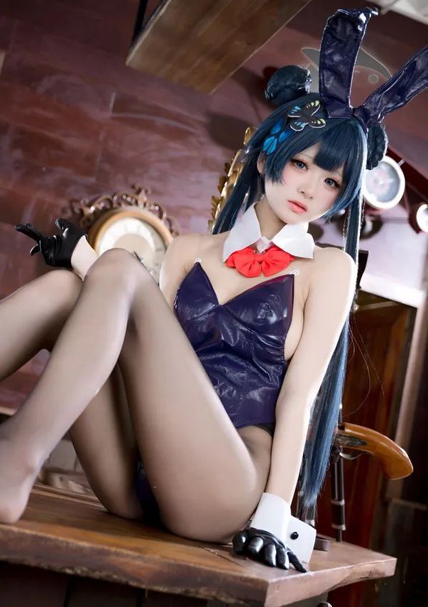 九柒喵 - 蔚蓝档案 龙华妃咲 兔女郎