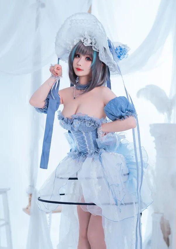 rioko凉凉子 碧蓝航线 柴郡 冰雪公主 40p