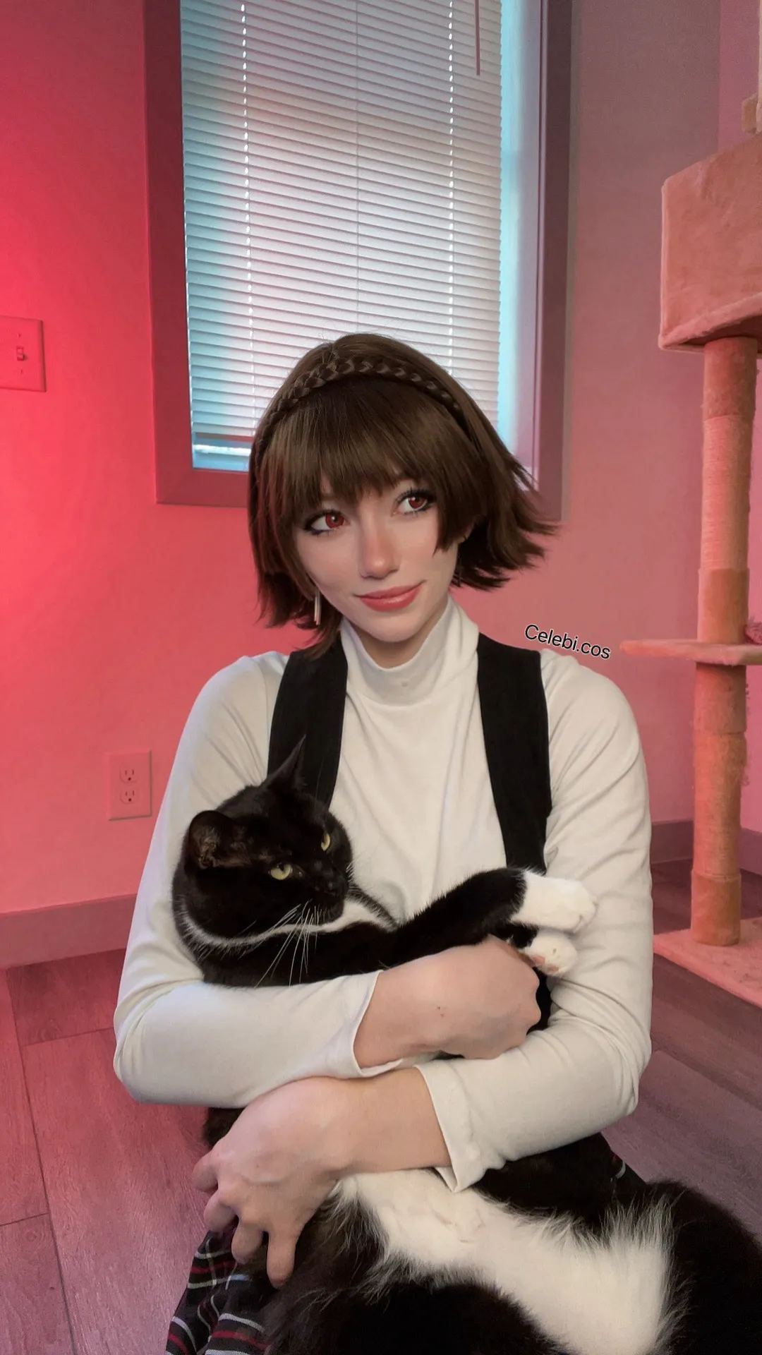 Cosplayers with Cats