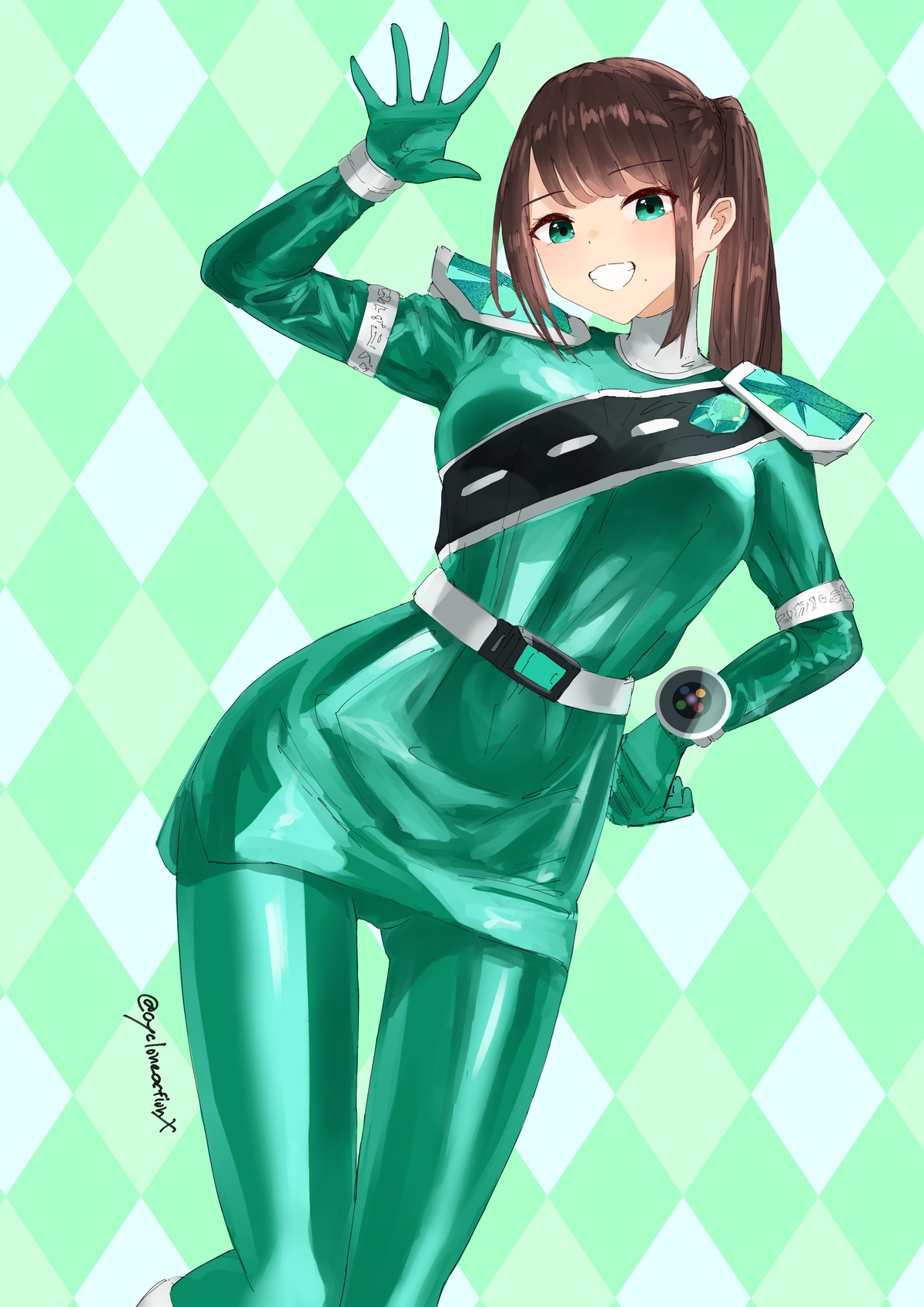 [cycloneaction]キラメイグリーン差分