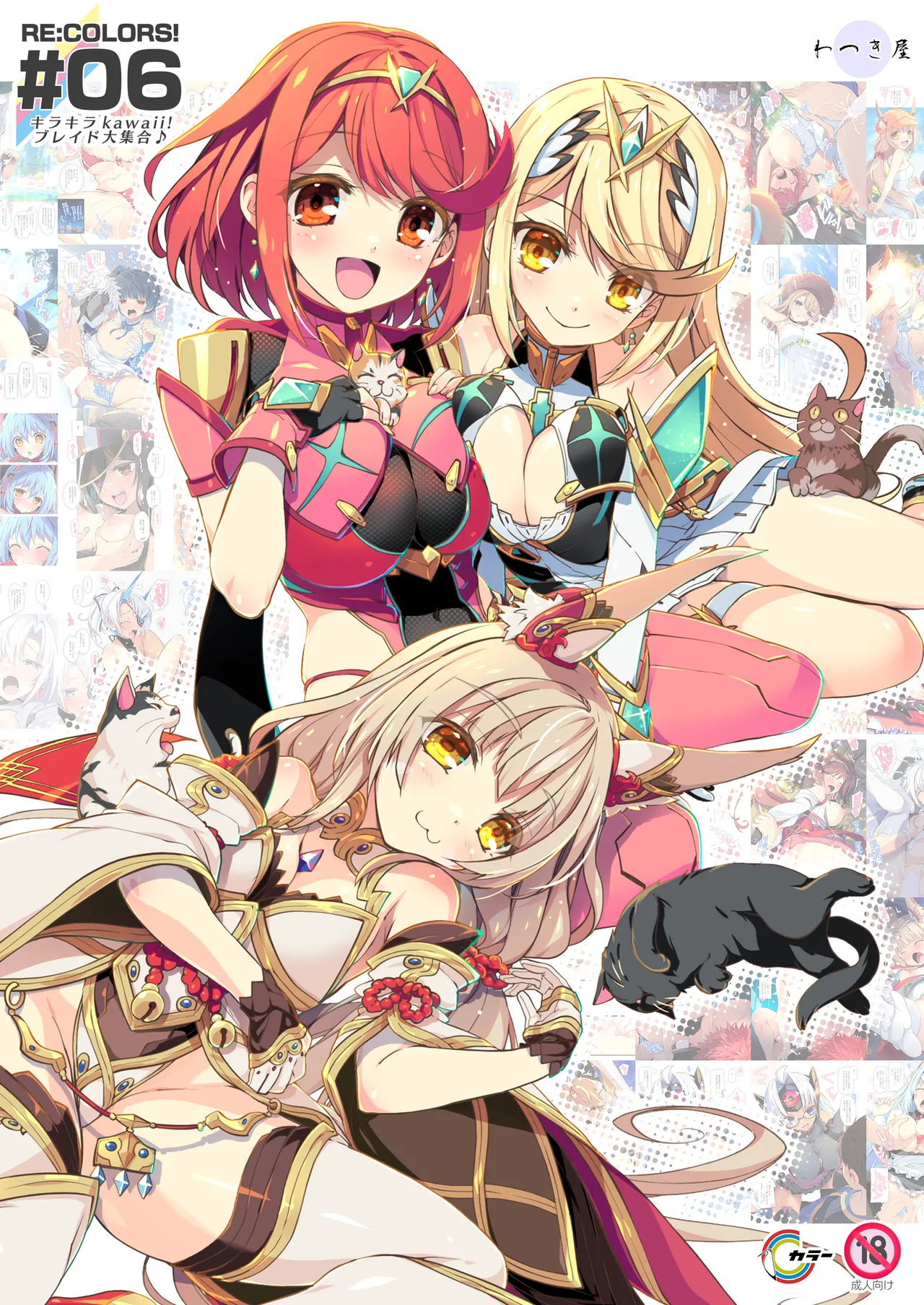 [わつき屋 (わつきるみ、結城成)] RE:COLORS!#06 キラキラkawaii! ブレイド大集合♪ (ゼノブレイドシリーズ) [DL版]