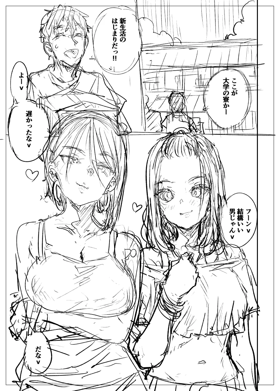 [ポンスケ] 黒ギャル漫画の設定とボツネーム