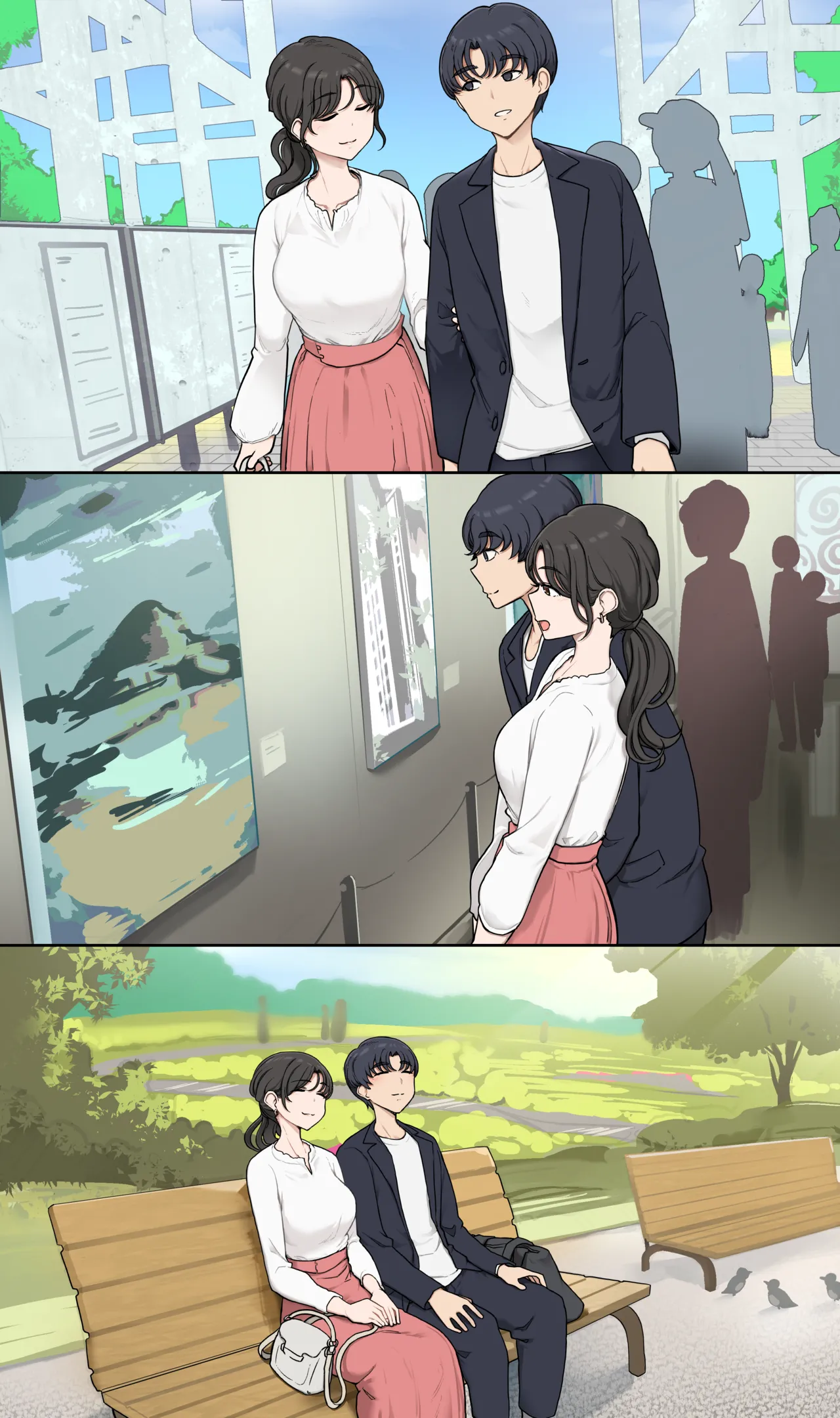 [わかまつ]お行儀の良いまったりデートをした後にがっつき貪り合い本能交尾 [中国翻訳]