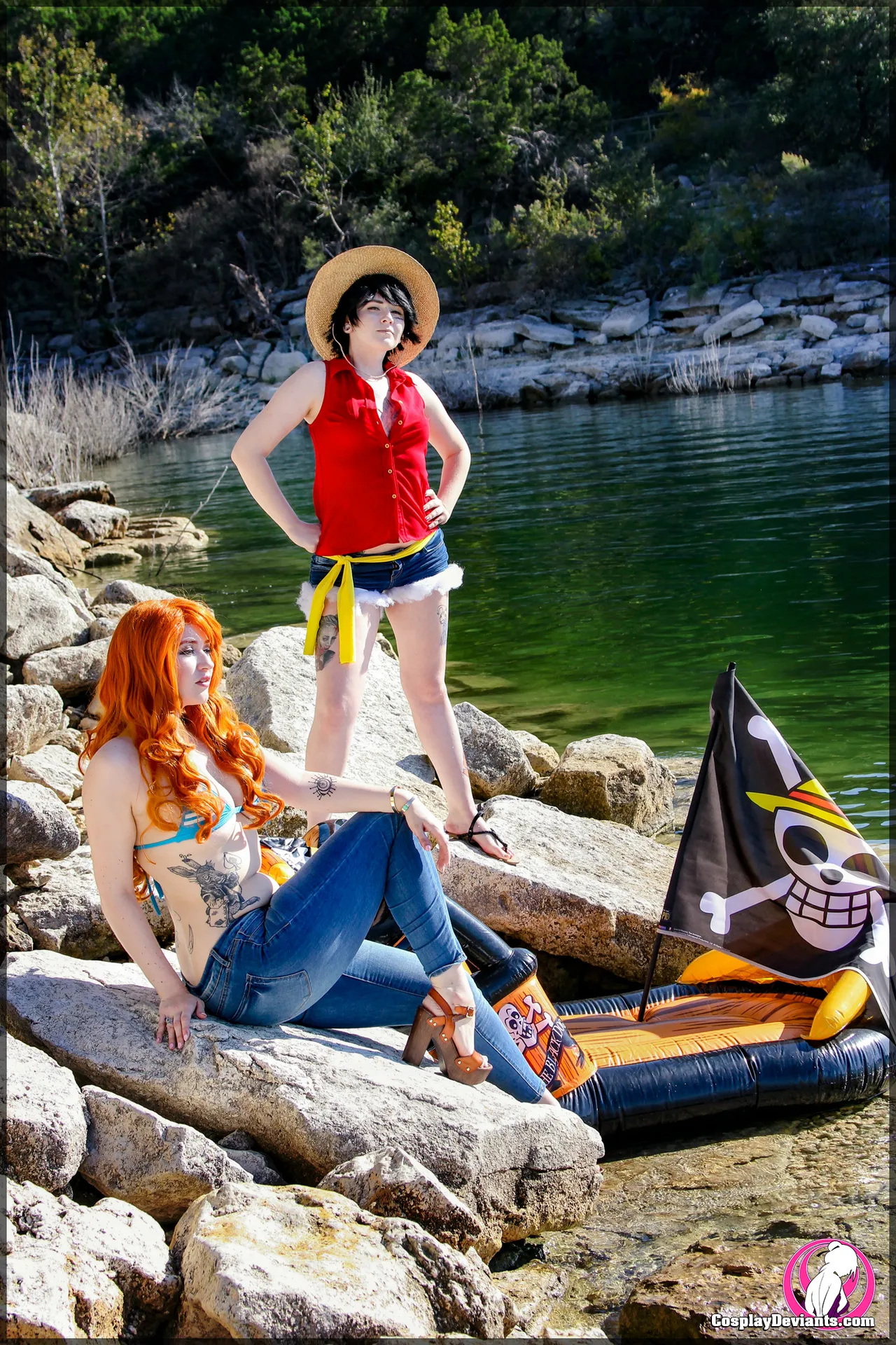 Luffy and Nami Shipmates(genderswap) Anastasia August and RaenAria