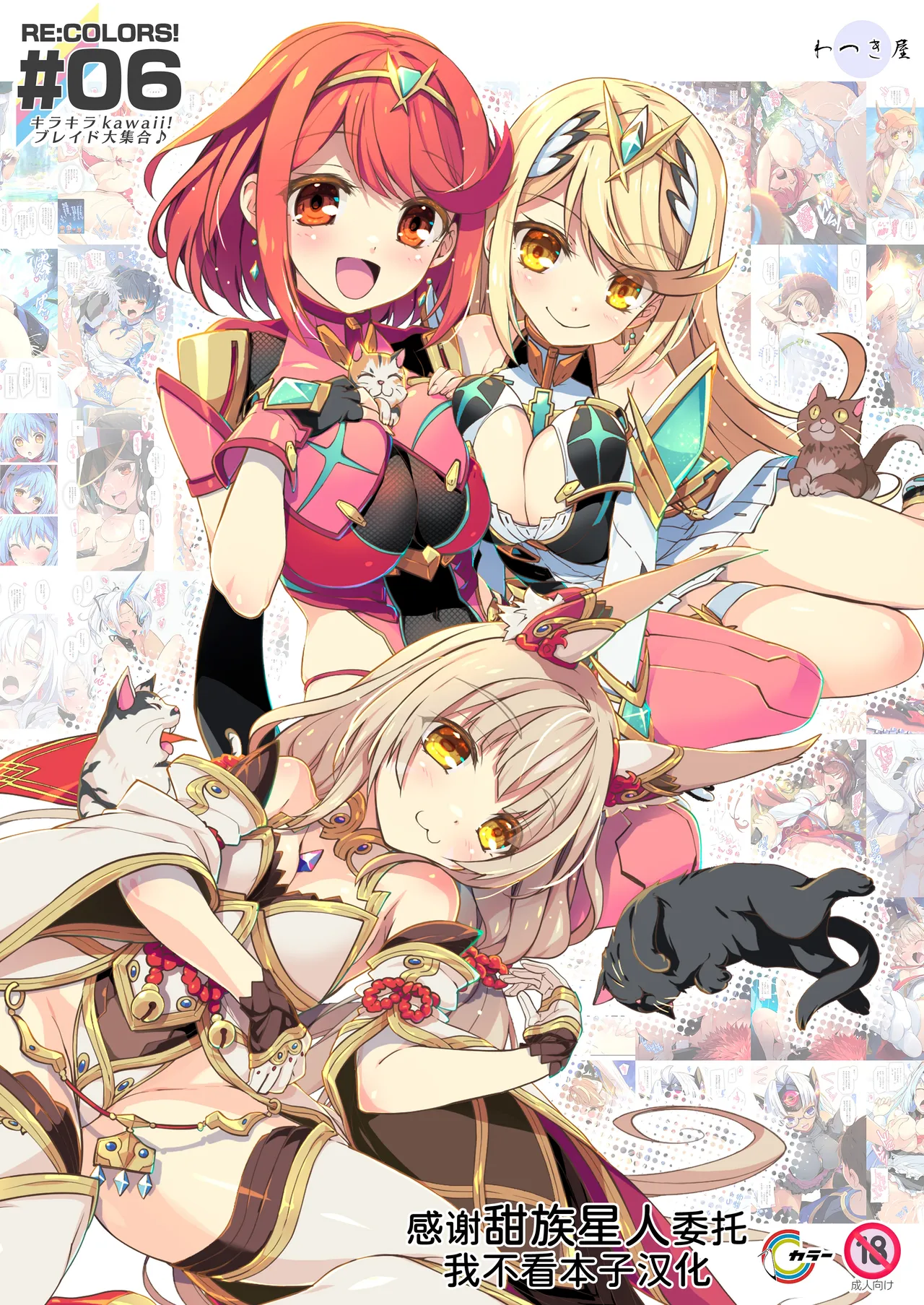 [わつき屋 (わつきるみ、結城成)] RE:COLORS!#06 キラキラkawaii! ブレイド大集合♪ (ゼノブレイドシリーズ) [DL版] [中国翻訳]